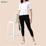 Womens Ankle Fit Leggings | Cotton Lycra |Waist Rib | All Colors | Manufacturer To Consumer Direct Sale