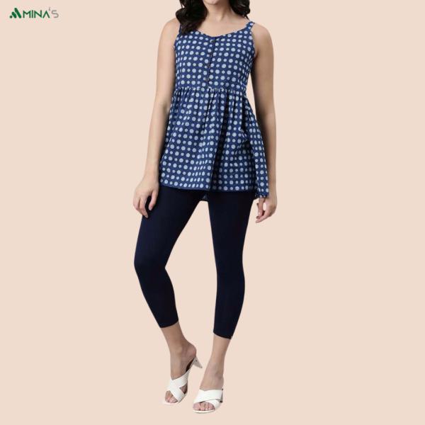 Womens Ankle Fit Leggings | Cotton Lycra |Waist Rib | All Colors | Manufacture To Consumer Direct Sale