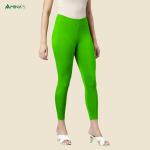 Womens Ankle Fit Leggings | Cotton Lycra |Waist Rib | All Colors | Manufacturer To Consumer Direct Sale