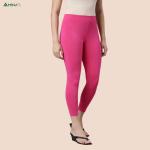 Womens Ankle Fit Leggings | Cotton Lycra |Waist Rib | All Colors | Manufacture To Consumer Direct Sale