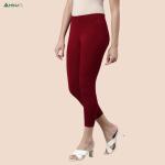 Womens Ankle Fit Leggings | Cotton Lycra |Waist Rib | All Colors | Manufacture To Consumer Direct Sale
