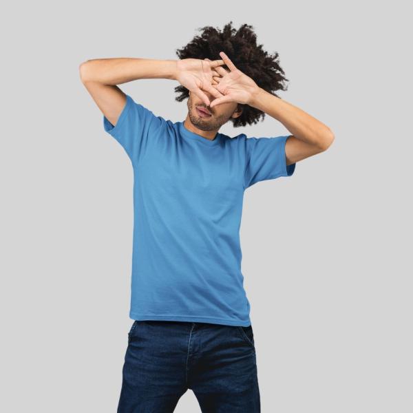 Mens Regular Fit T Shirt | Round Neck | 100% Pure Cotton | Bio-Washed | Manufacturer to Consumer Direct sale