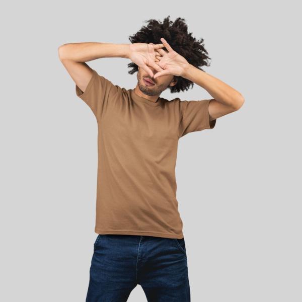 Mens Regular Fit T Shirt | Round Neck | 100% Pure Cotton | Bio-Washed | Manufacturer to Consumer Direct sale